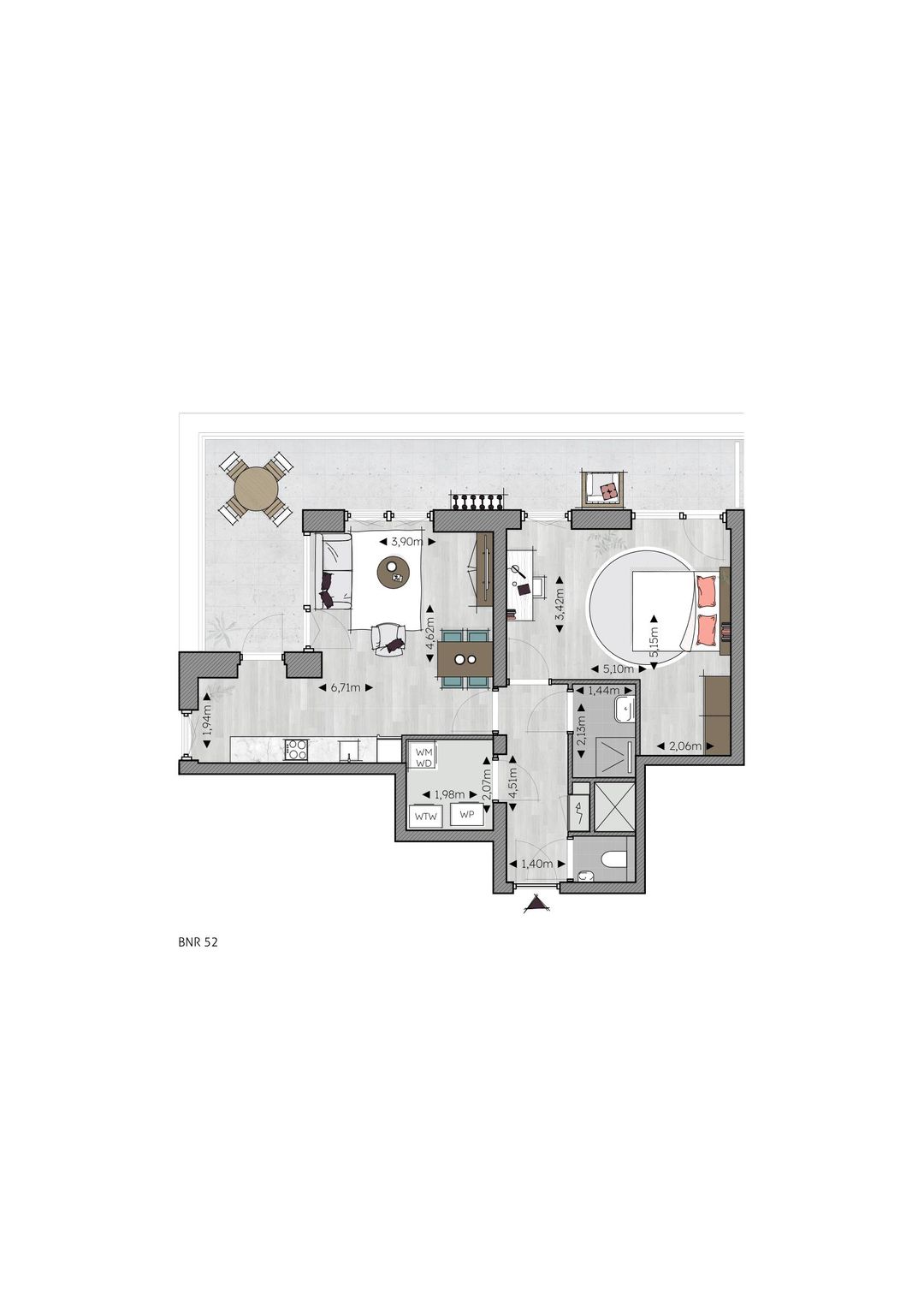 Foto 2 van bouwnr. (Bouwnr. 52)