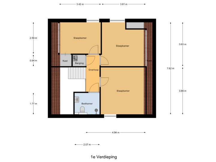 1e Verdieping