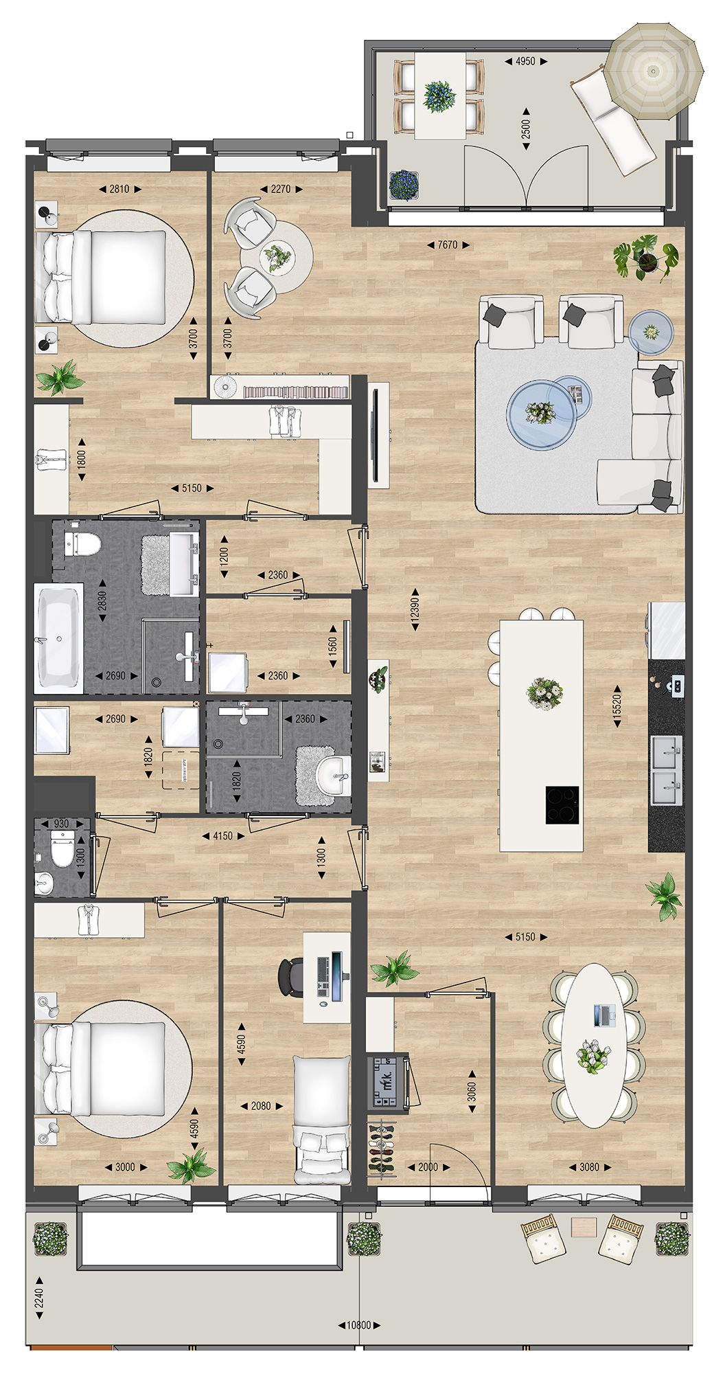 Foto 5 van Bosappartement Type A (Bouwnr. 27)