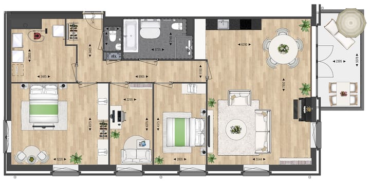 Photo 5 of Bosappartement Type D (Bouwnr. 25)