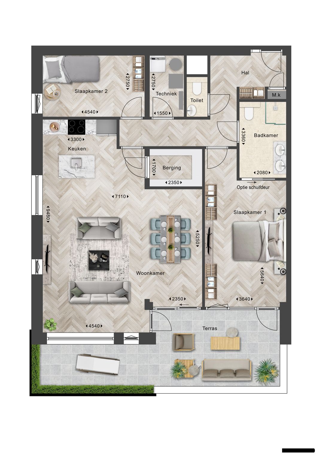 Foto 1 van Appartement (Bouwnr. W1)