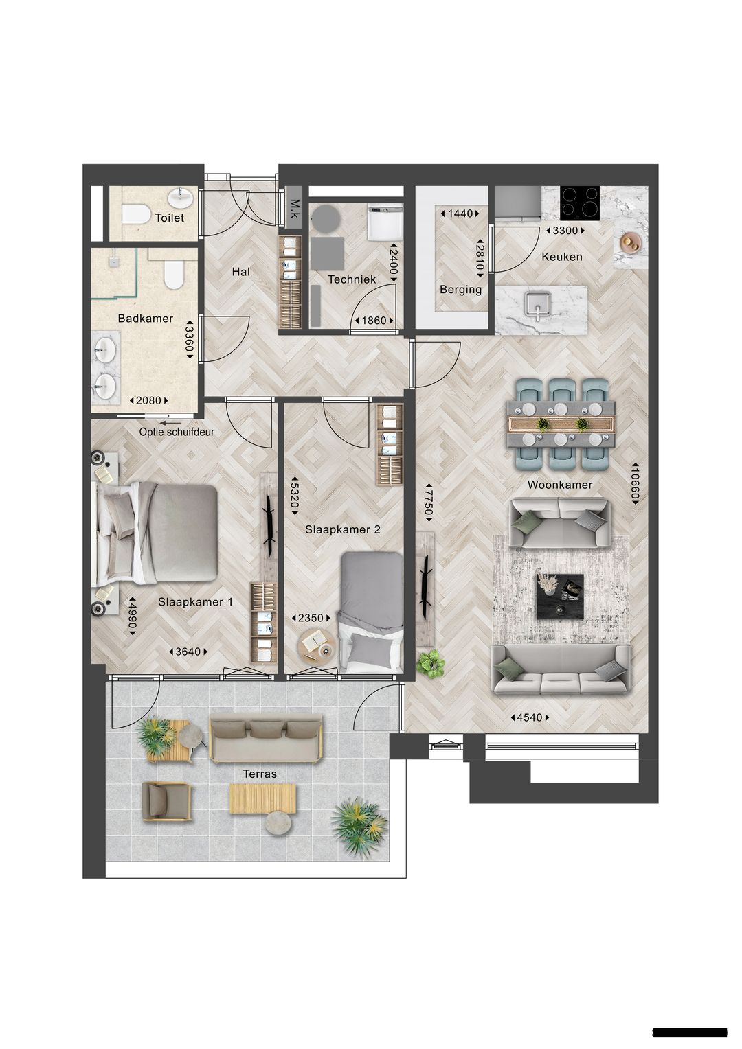 Foto 1 van Appartement (Bouwnr. W2)