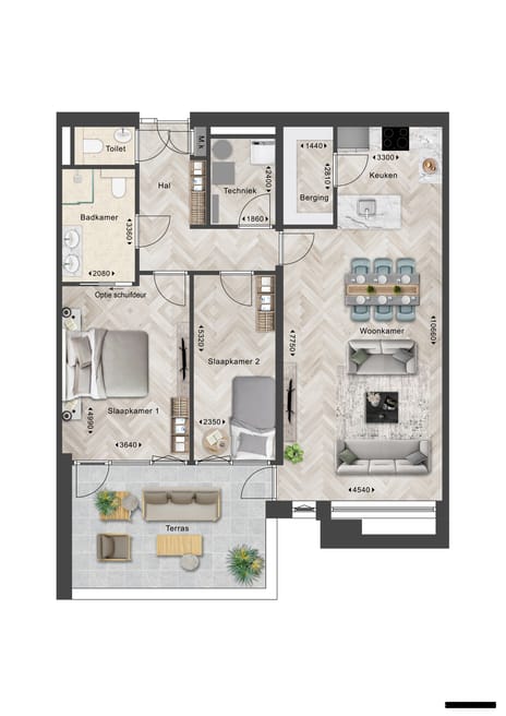 Appartement (Bouwnr. W2)
