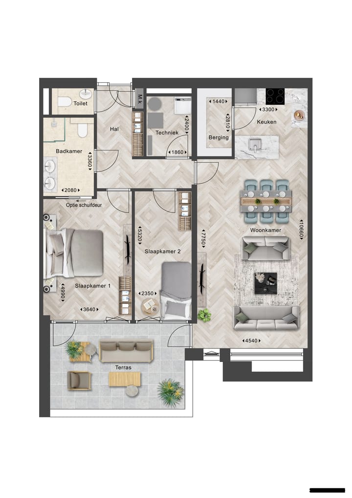 Foto 1 van Appartement (Bouwnr. W2)