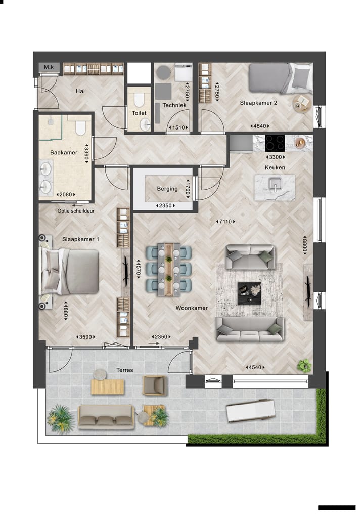 Foto 1 van Appartement (Bouwnr. W3)