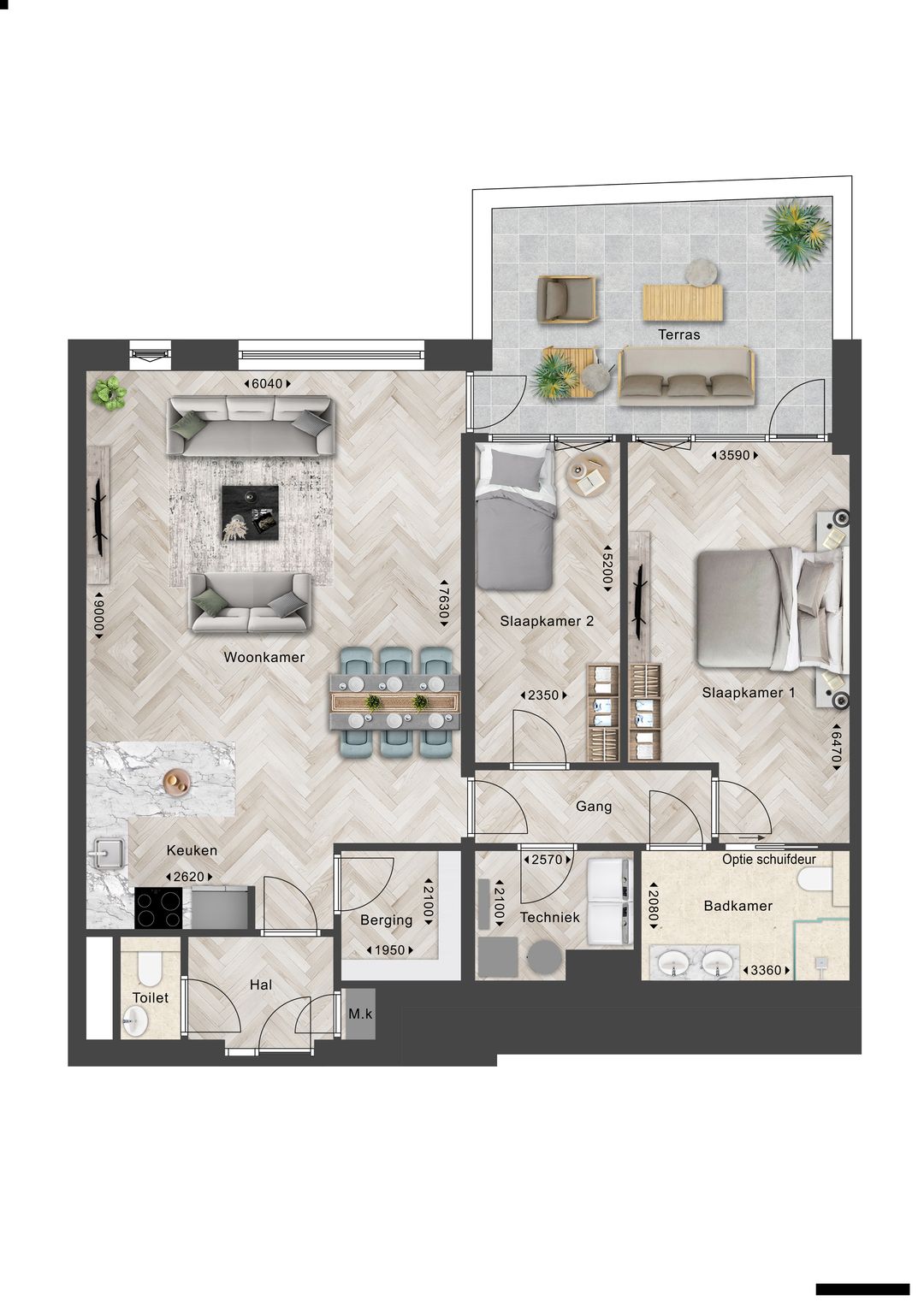 Foto 1 van Appartement (Bouwnr. W5)