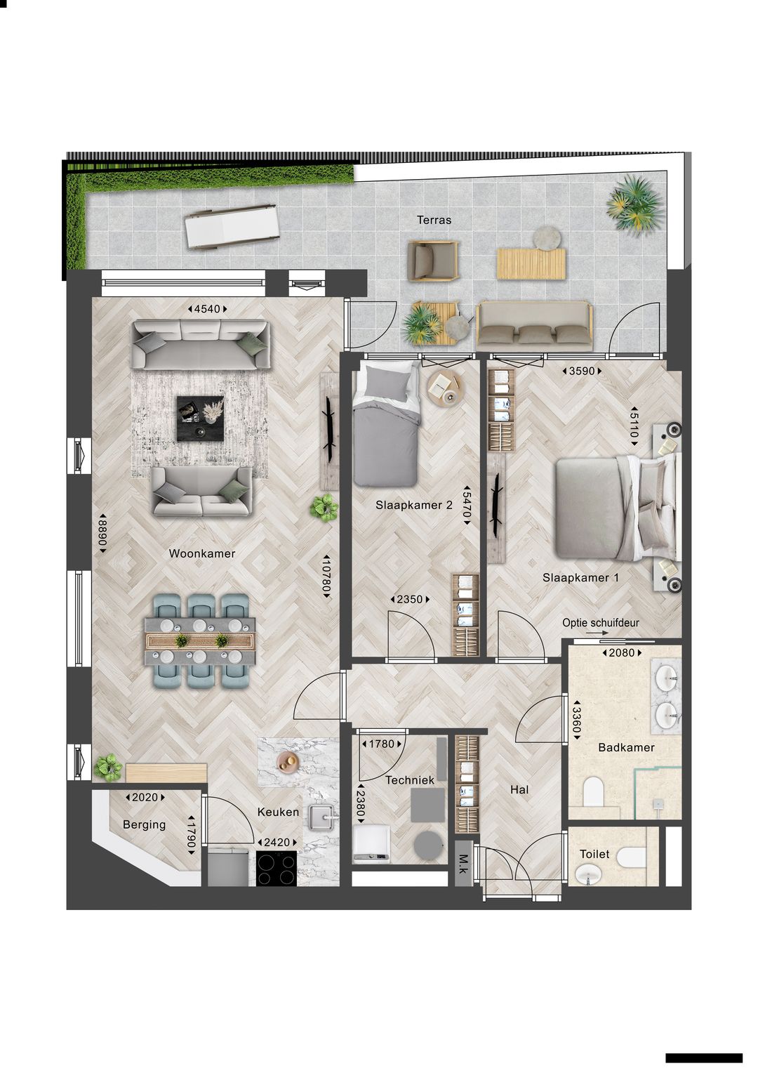 Foto 1 van Appartement (Bouwnr. W6)