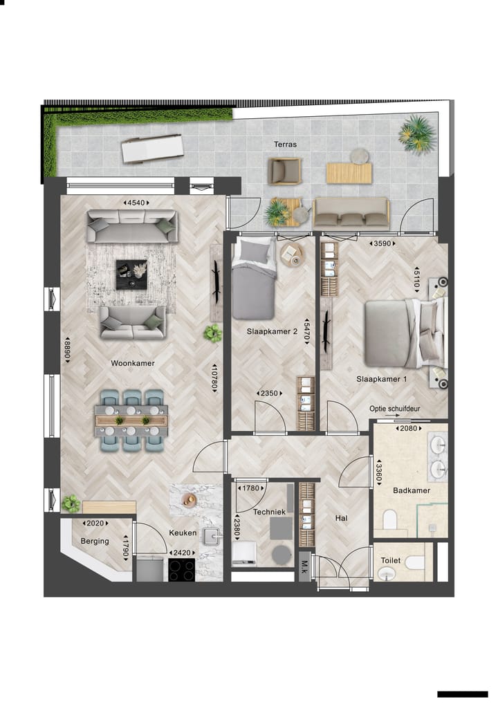 Foto 1 van Appartement (Bouwnr. W6)