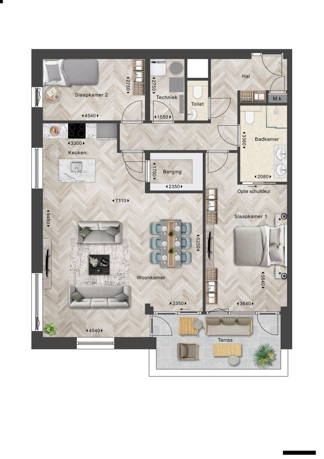 Foto 1 van Appartement (Bouwnr. W7)