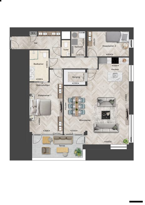 Appartement (Bouwnr. W9)