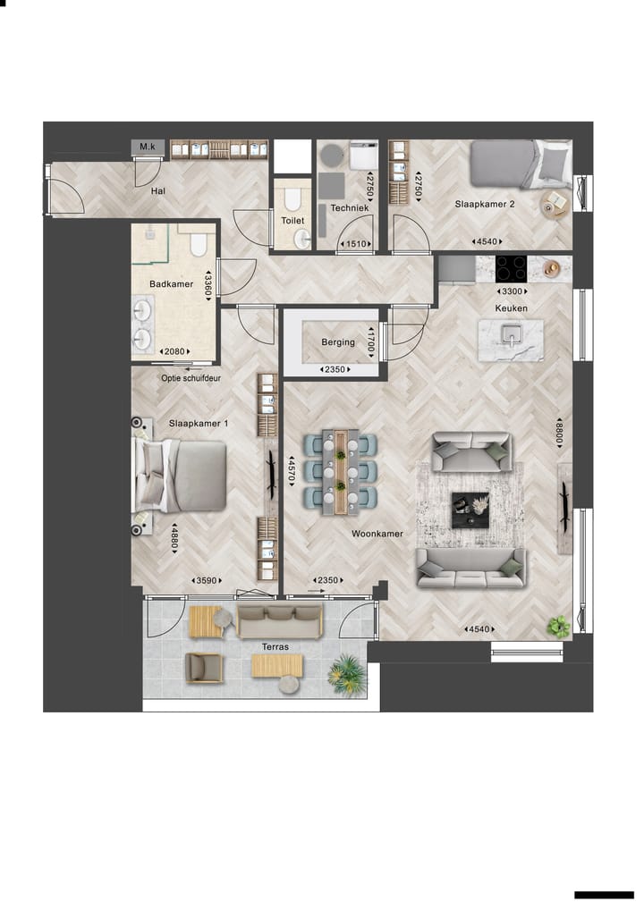 Foto 1 van Appartement (Bouwnr. W9)