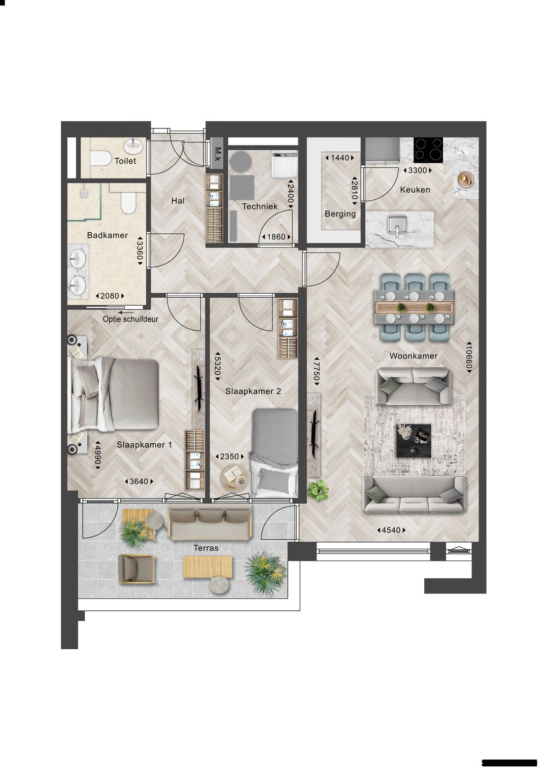 Foto 1 van Appartement (Bouwnr. W8)