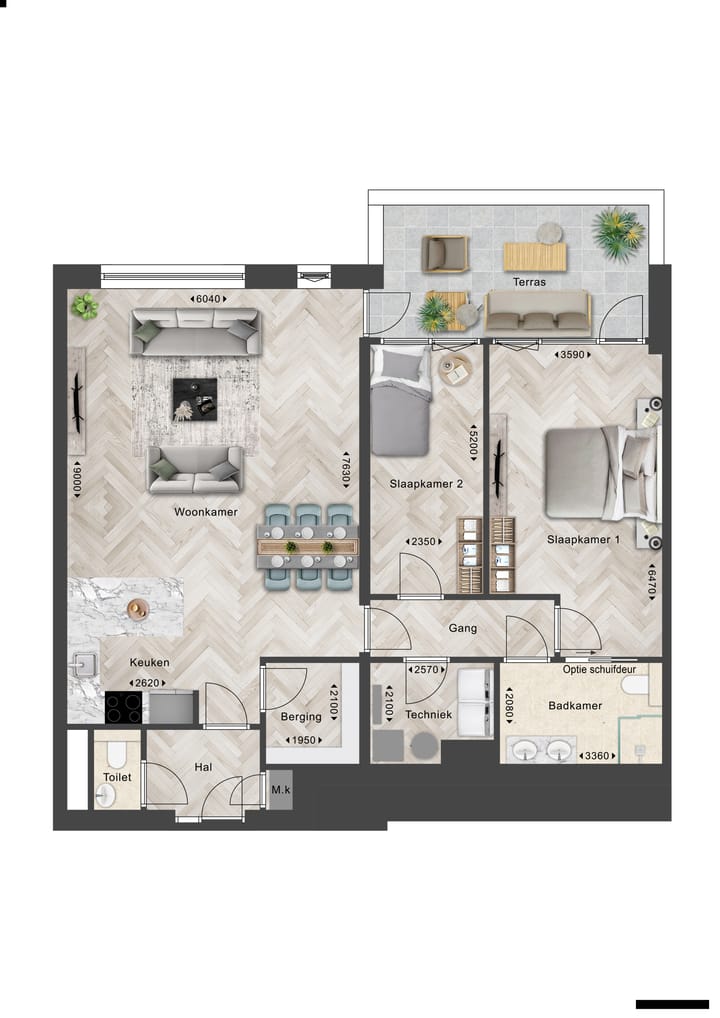 Foto 1 van Appartement (Bouwnr. W11)