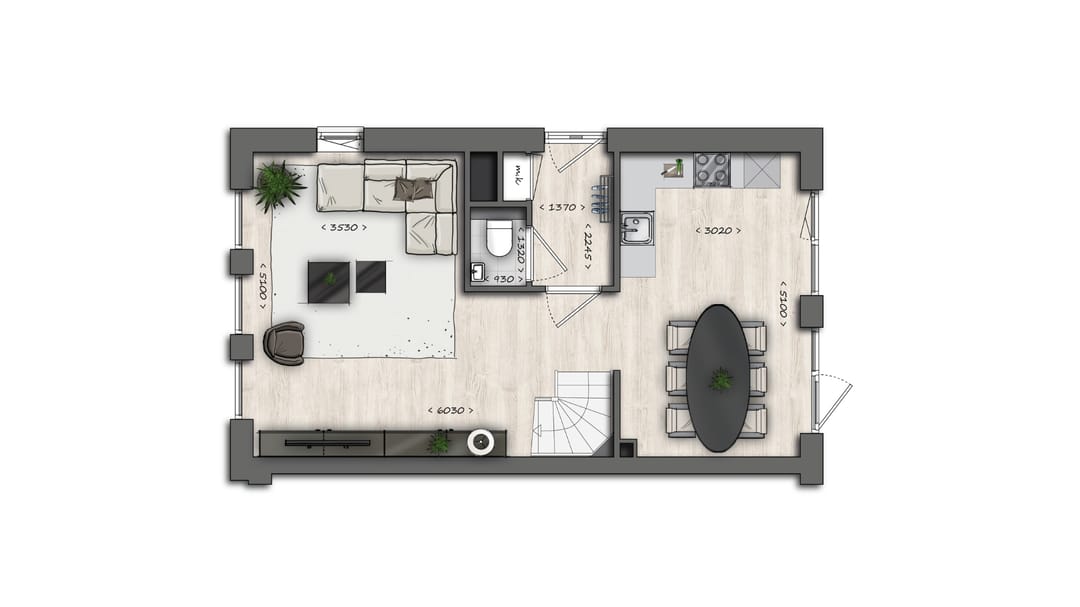 Foto 2 van Tweekapper C (Bouwnr. 8)