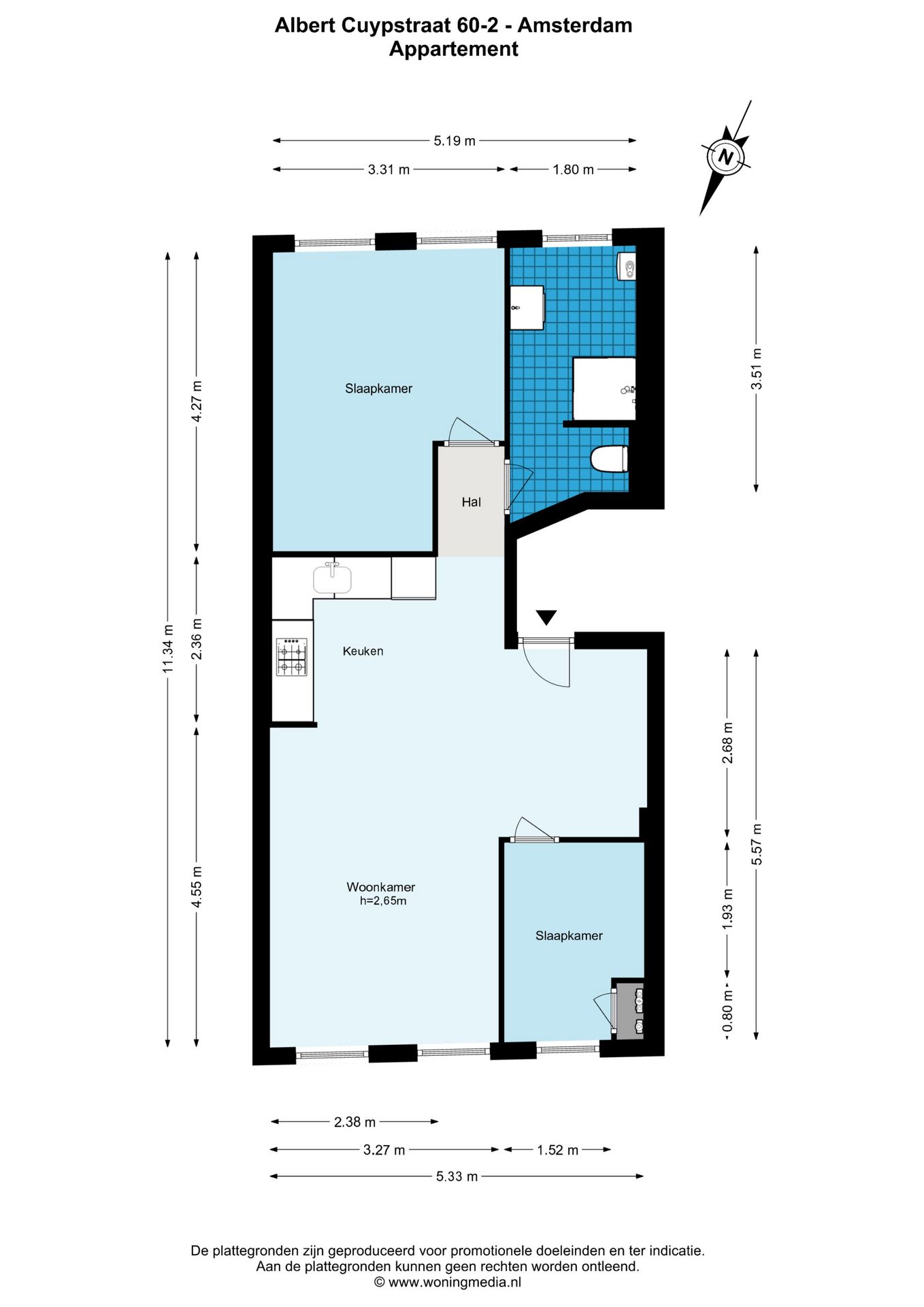 Foto 27 van Albert Cuypstraat 60-2