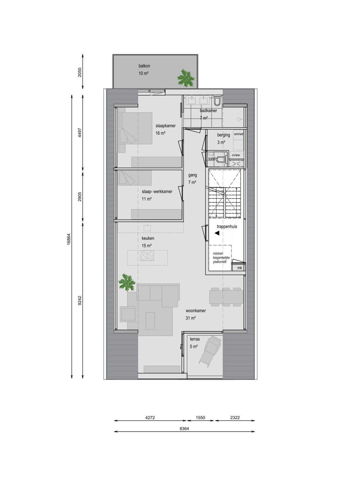 Foto 6 van Claes Danckaertzstraat 6-C