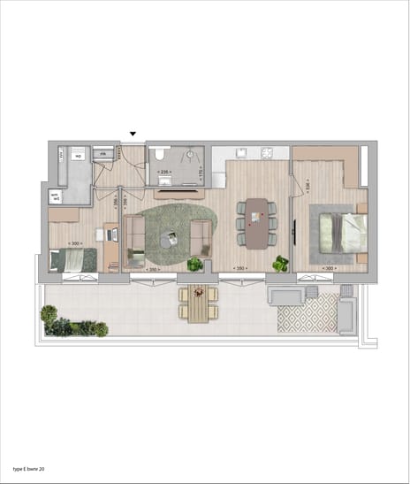 Foto van E Galerijflat