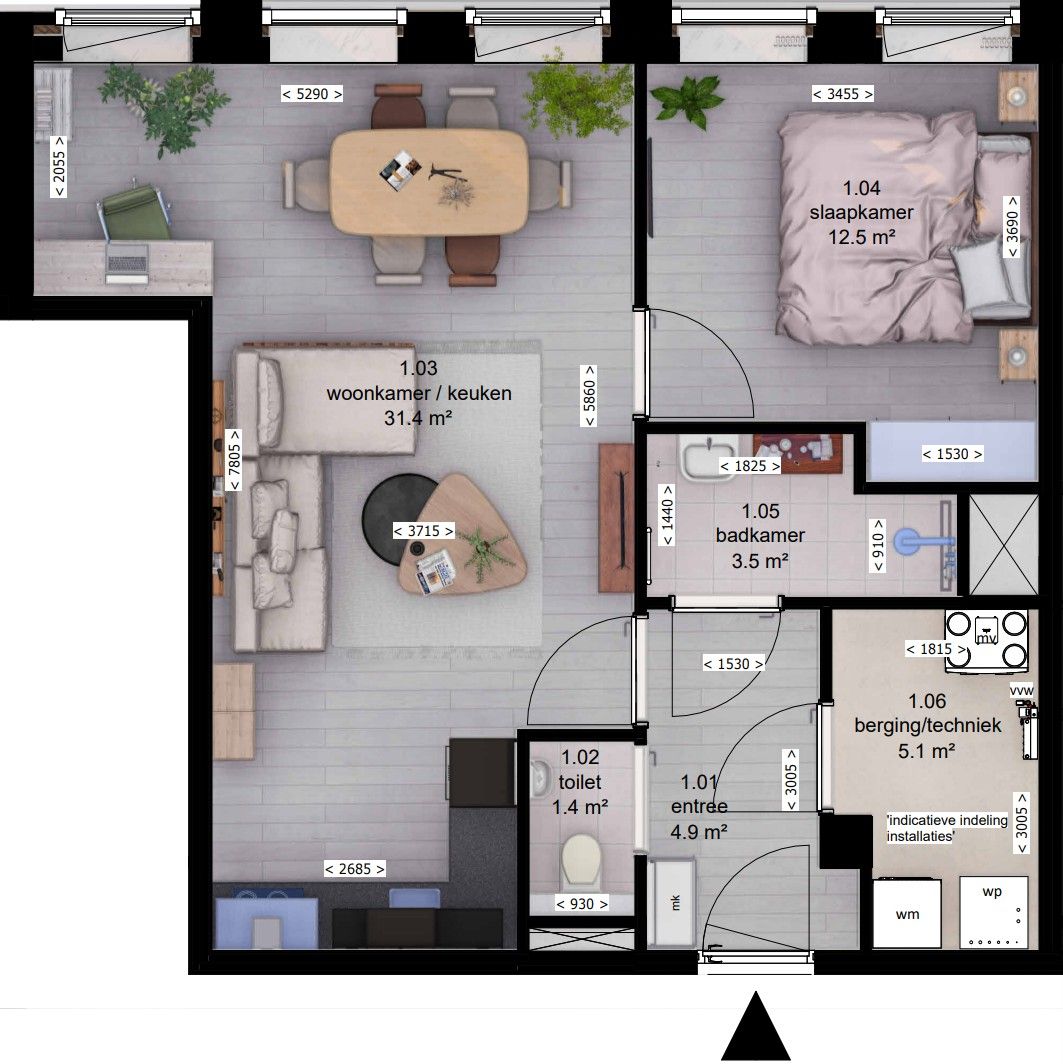 Foto 7 van Markt 81a (Bouwnr. 1)