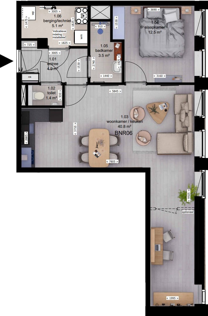 Foto 7 van Markt 81a (Bouwnr. 6)