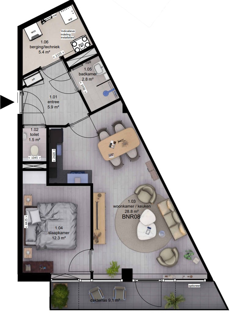 Foto 7 van Markt 81a (Bouwnr. 8)