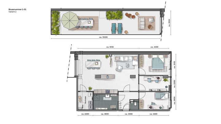 Photo 11 of 2-kamer Appartement (Bouwnr. 1.01)