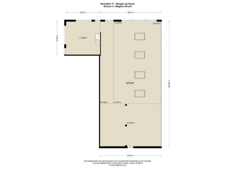SCHUUR 3 - BEGANE GROND