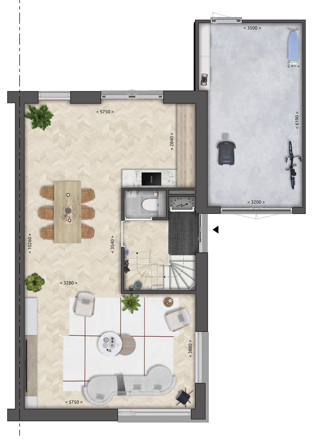 Foto 2 van 2 onder 1 kap (Bouwnr. 19)