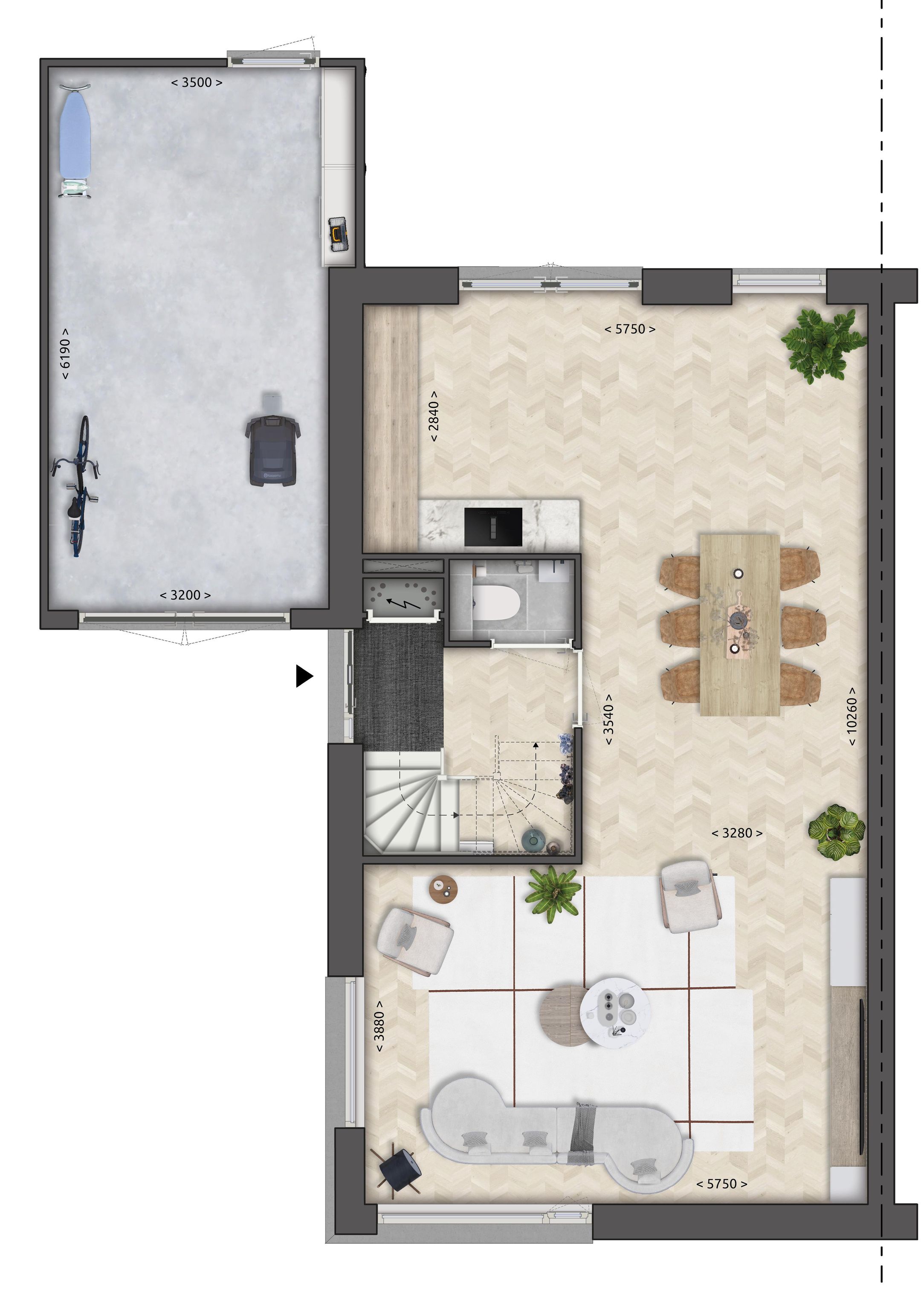 Foto 3 van 2 onder 1 kap (Bouwnr. 17)