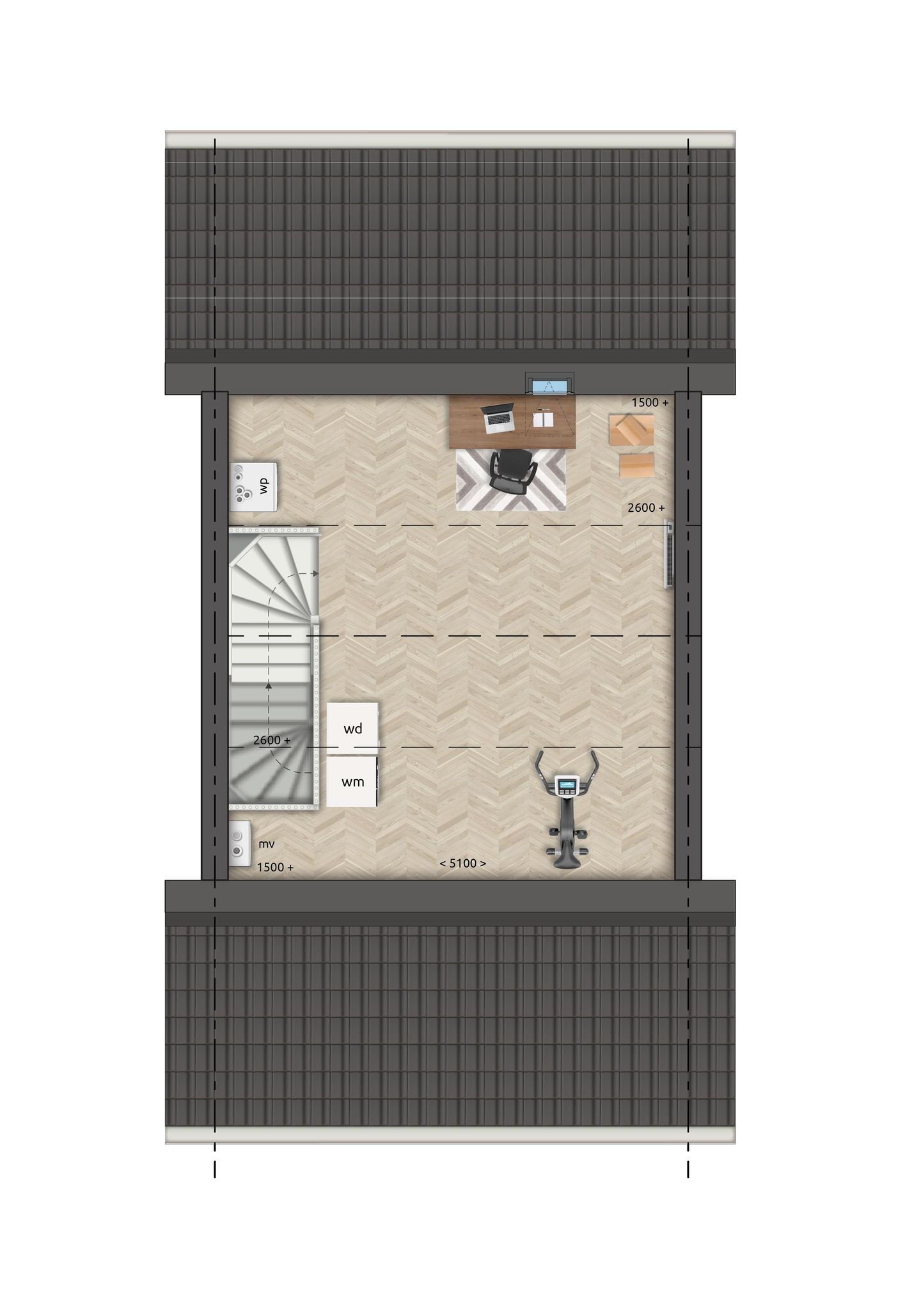 Foto 4 van Tussenwoning (Bouwnr. 5)