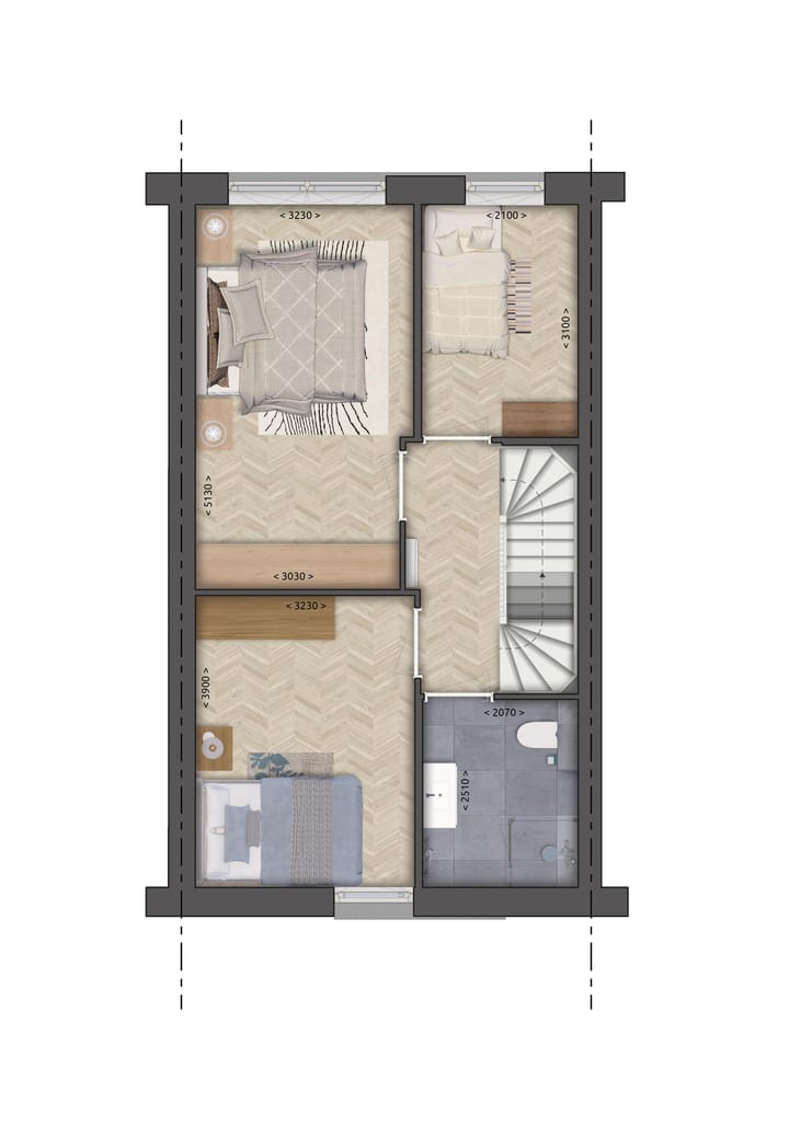 Foto 3 van Tussenwoning (Bouwnr. 6)