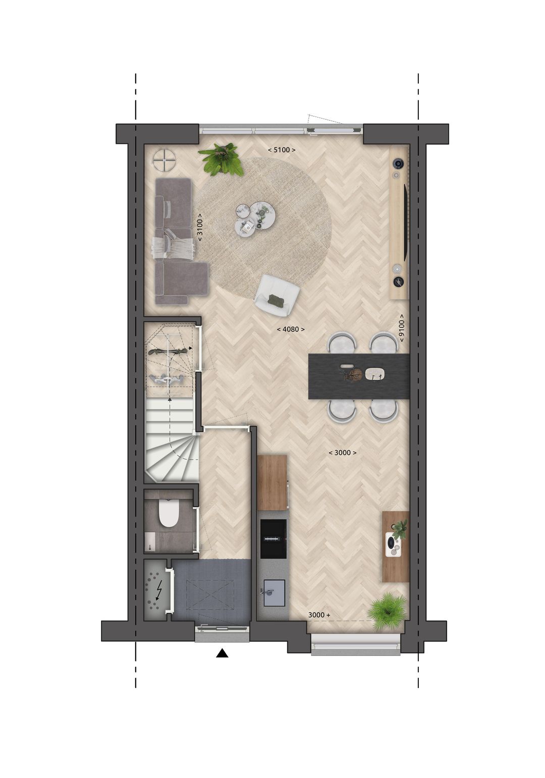 Foto 2 van Tussenwoning (Bouwnr. 9)