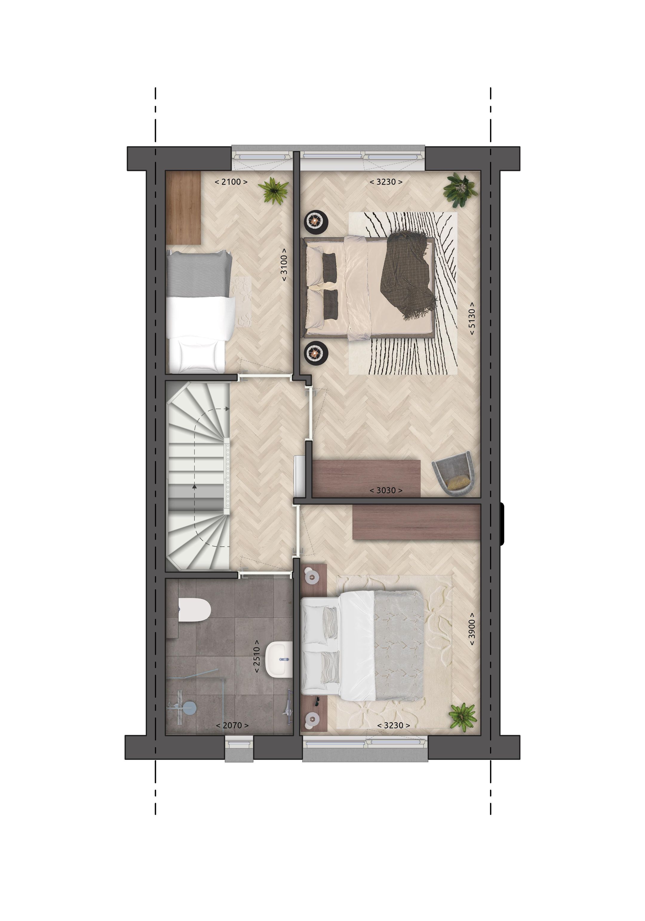 Foto 3 van Tussenwoning (Bouwnr. 9)
