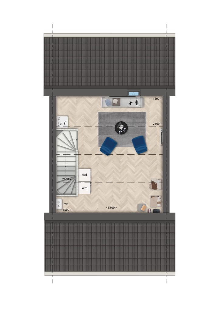 Foto 4 van Tussenwoning (Bouwnr. 9)