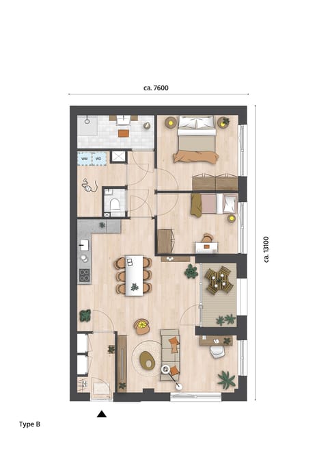 Image of Type B Galleried apartment