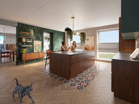 Foto van 4-kamer appartement Bovenwoning