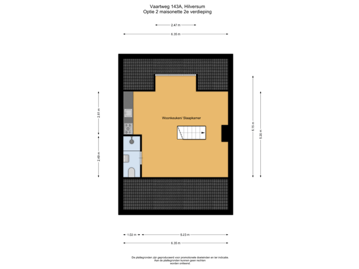 Optie 2 Maisonette 2e verdieping