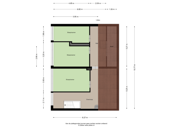 Tweede verdieping (Winkelstraat 7&9)