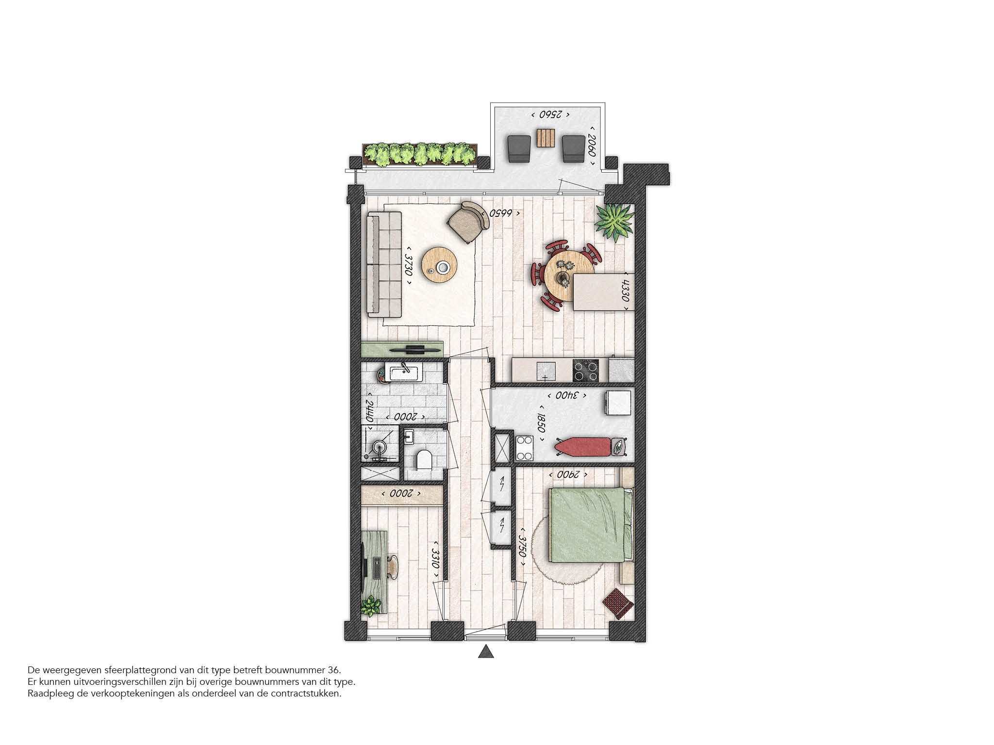 Foto 6 van 3-kamer appartement - De Waaierij (Bouwnr. 020)