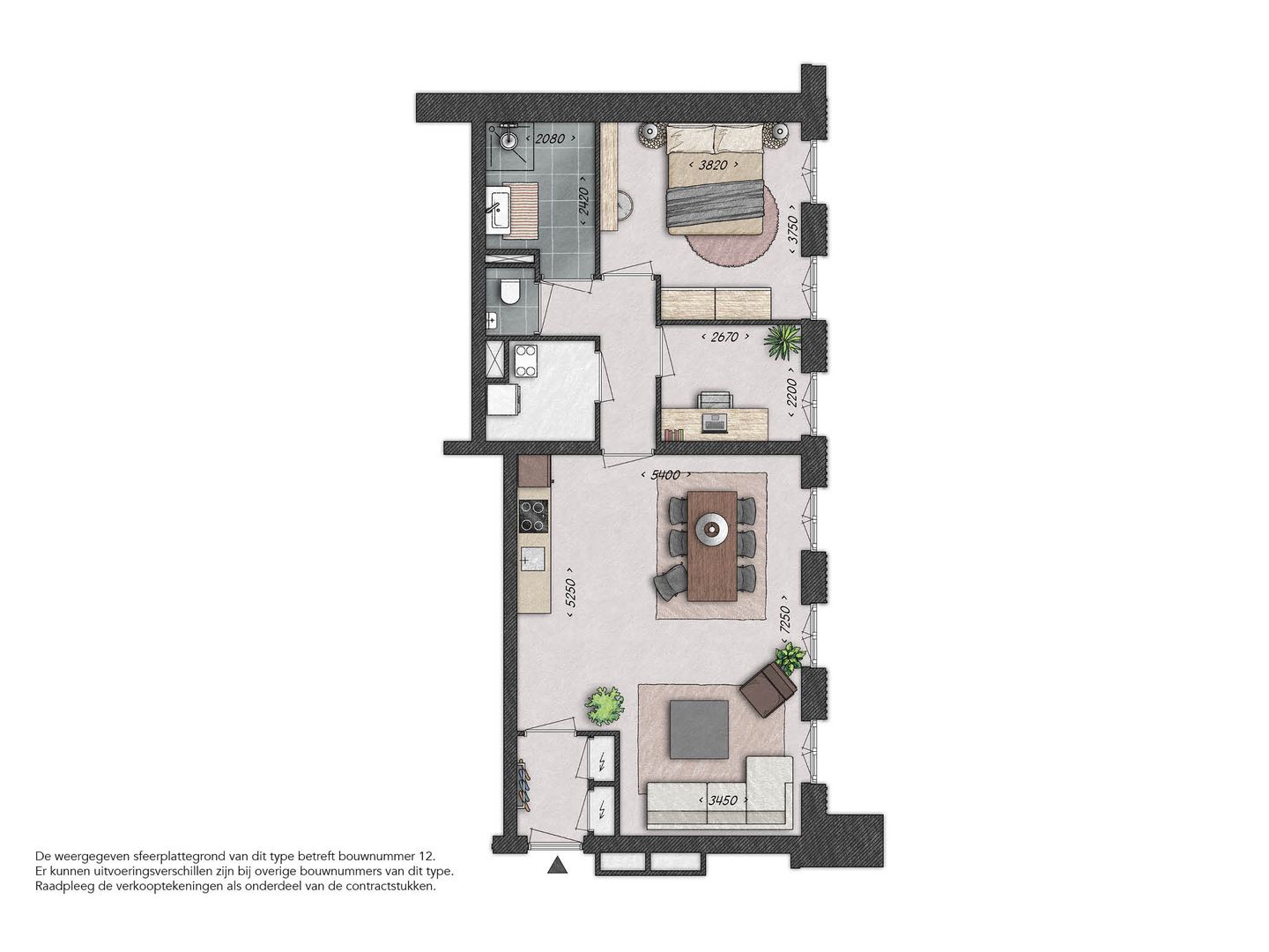 Foto 5 van 3-kamer appartement - De Waaierij (Bouwnr. 012)