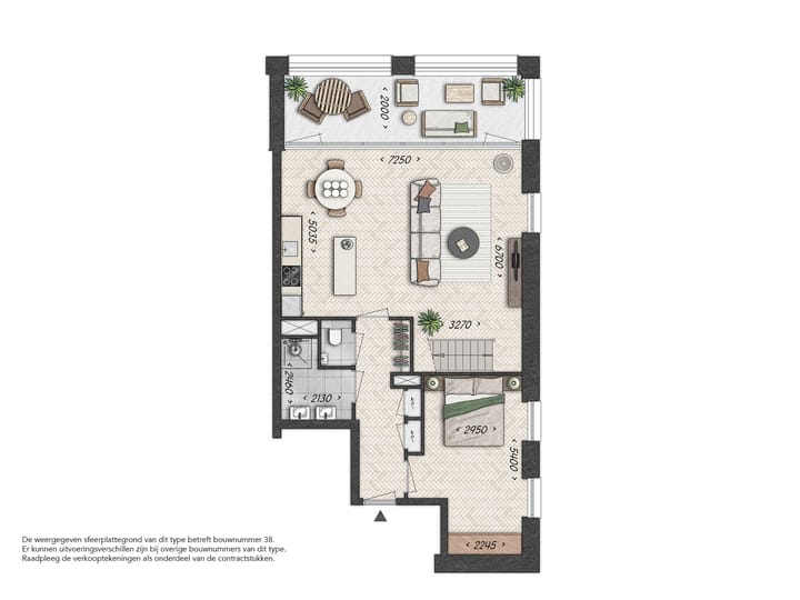 Foto 6 van Dubbellaags Penthouse - De Waaierij (Bouwnr. 038)