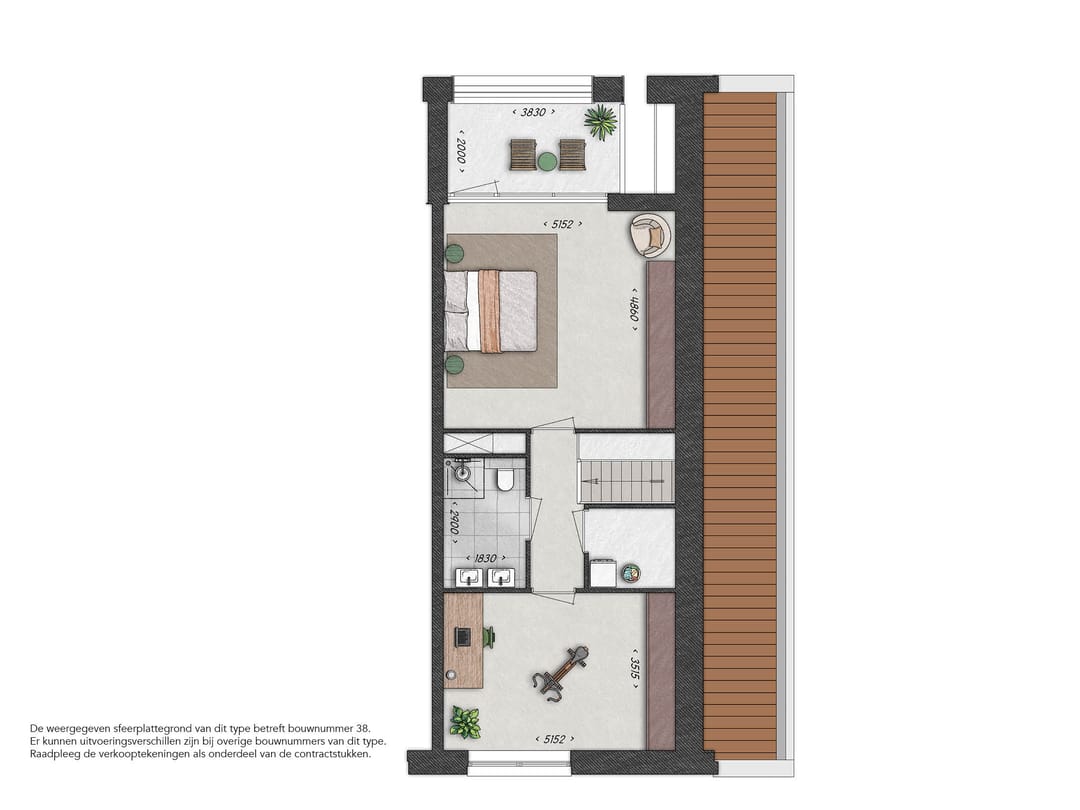Foto 7 van Dubbellaags Penthouse - De Waaierij (Bouwnr. 038)
