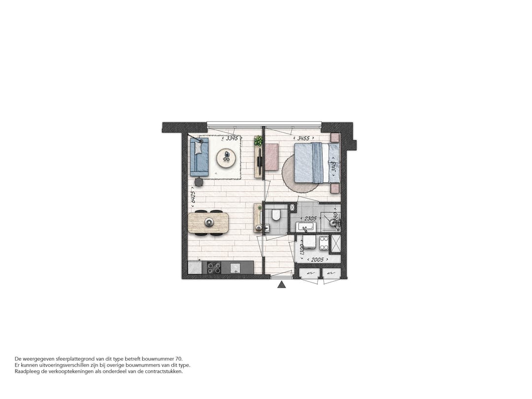 Foto 7 van Starters appartement - De Pelsteen (Bouwnr. 049)