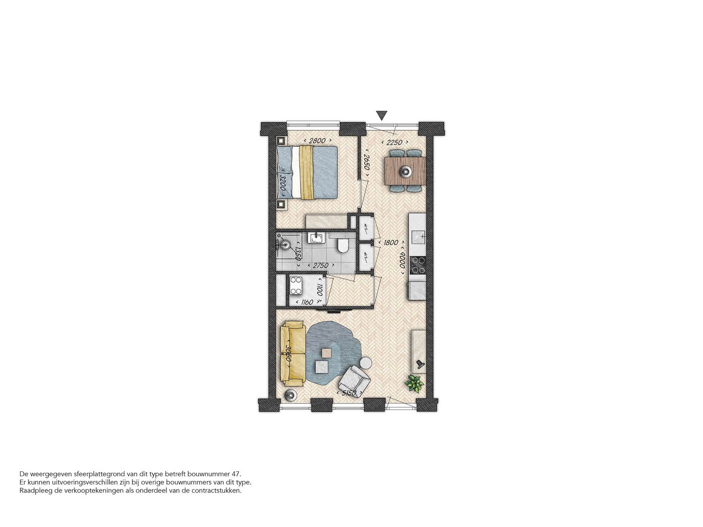 Foto 5 van Starters appartement - De Pelsteen (Bouwnr. 056)