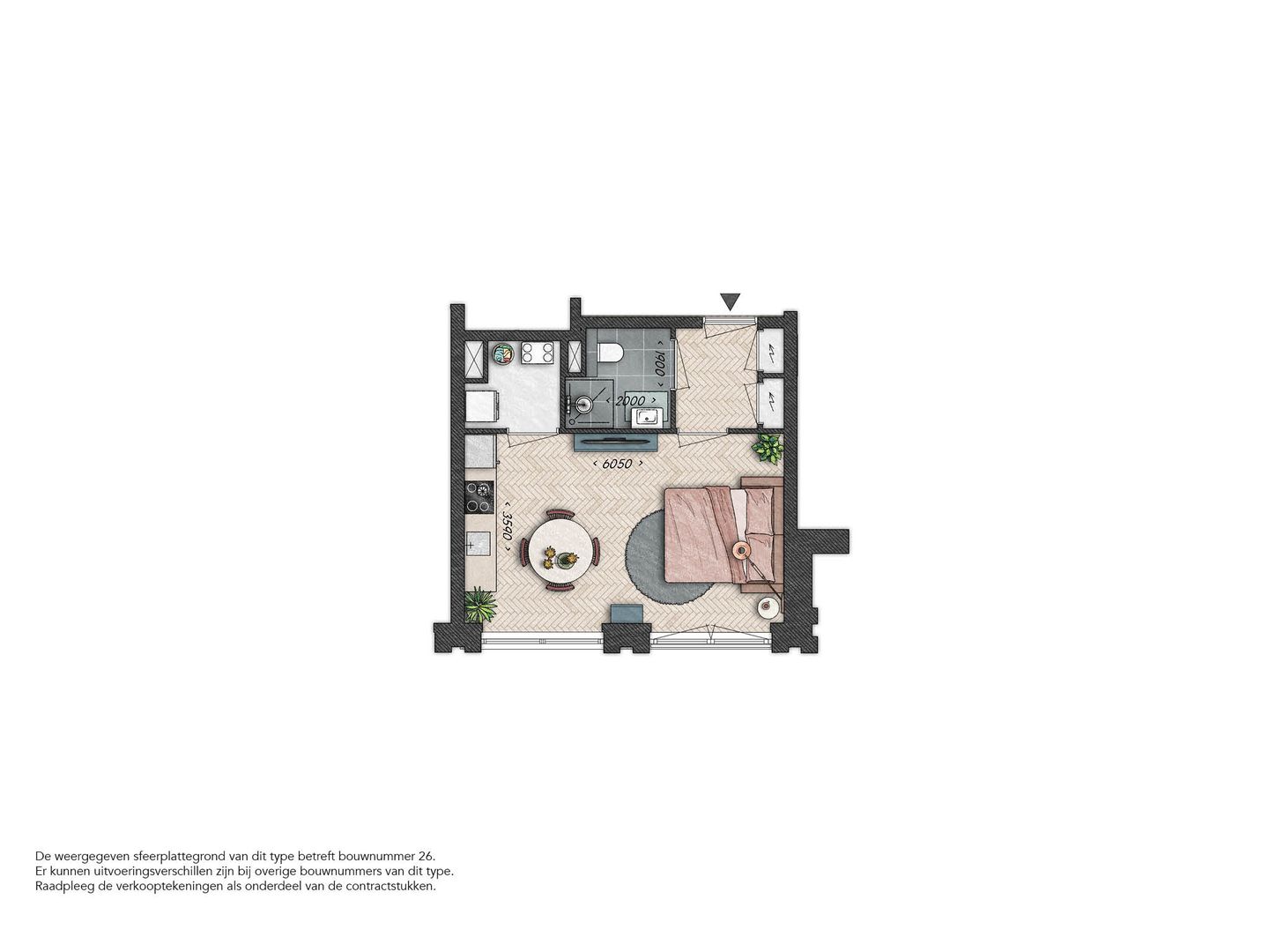 Foto 5 van Studio - De Waaierij (Bouwnr. 026)