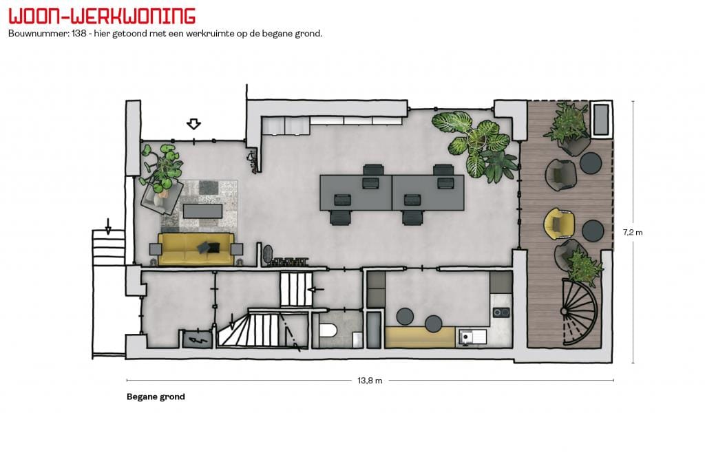 Photo 6 of Woon-werk woning (Bouwnr. 138)