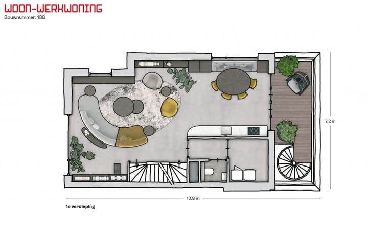 Photo 7 of Woon-werk woning (Bouwnr. 138)