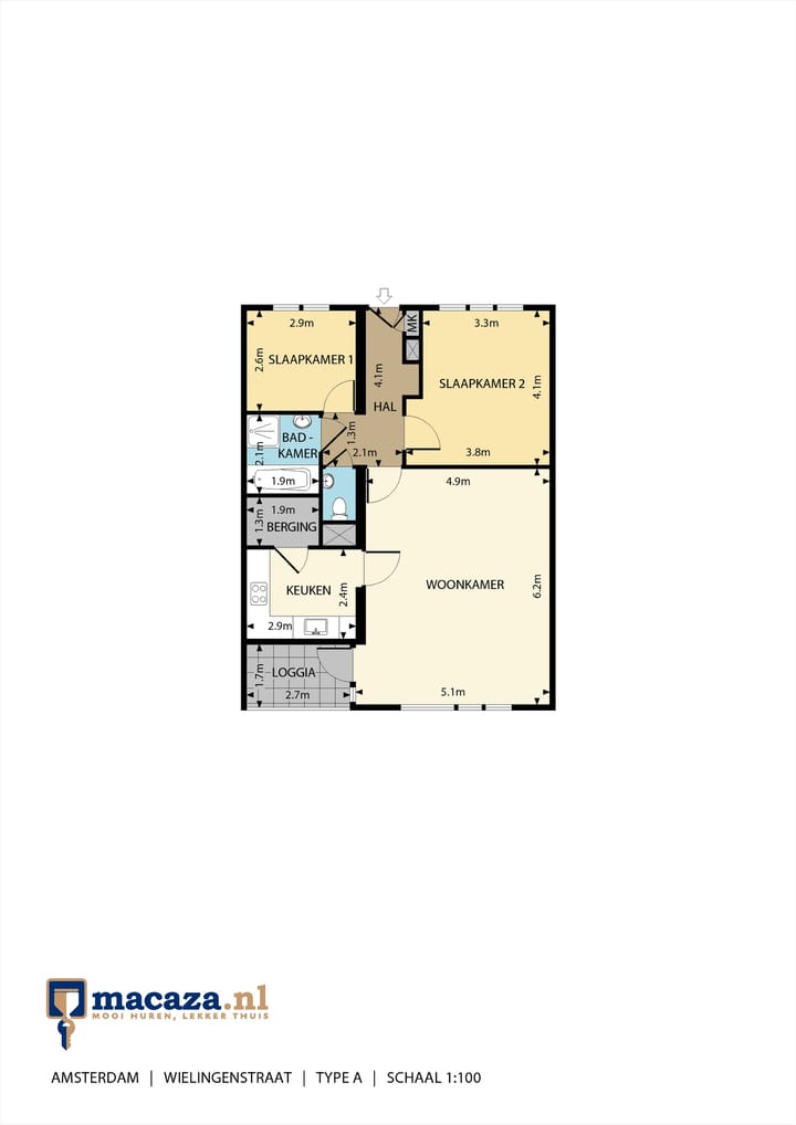 Foto 15 van Wielingenstraat 28-F