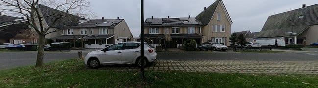 Straatbeeld en entree woning