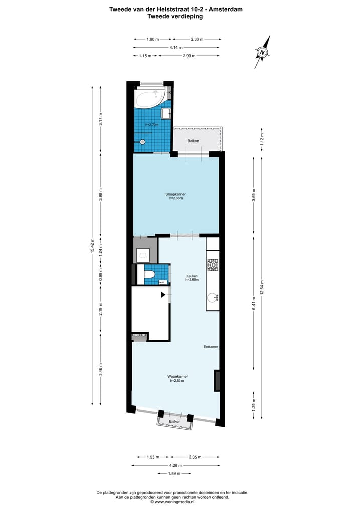 Foto 21 van Tweede Van der Helststraat 10-2