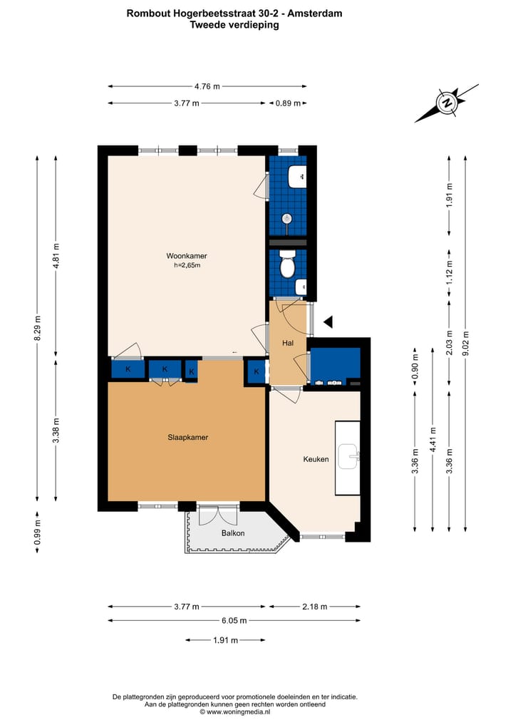 Foto 19 van Rombout Hogerbeetsstraat 30-2